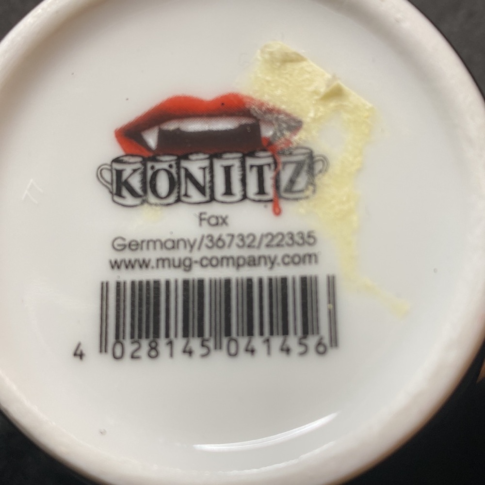 🎃SALE! NWT A Black 'Love Bites' Vampire Mug - 7 left! - Picture 5 of 6